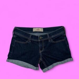 Hollister Dark Blue Jean Shorts